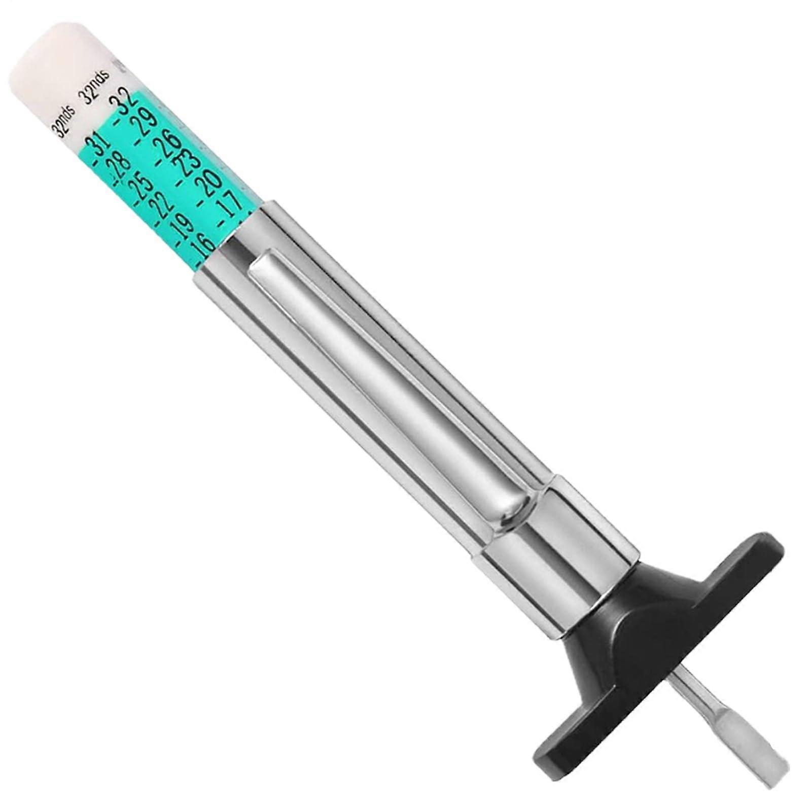 Tyre Measuring Tool Depth Pro Tyre Gauge With Tread Depth Measurement, Inch Units, Wear Indicator, Clear Colour Codes