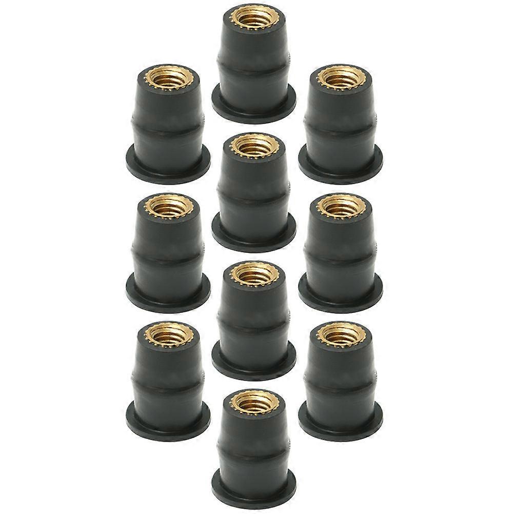 10pcs Rubber Nuts Kit for Motorcycle Windscreen Fastening   Secure Mounting Hardware for Windshield Parts