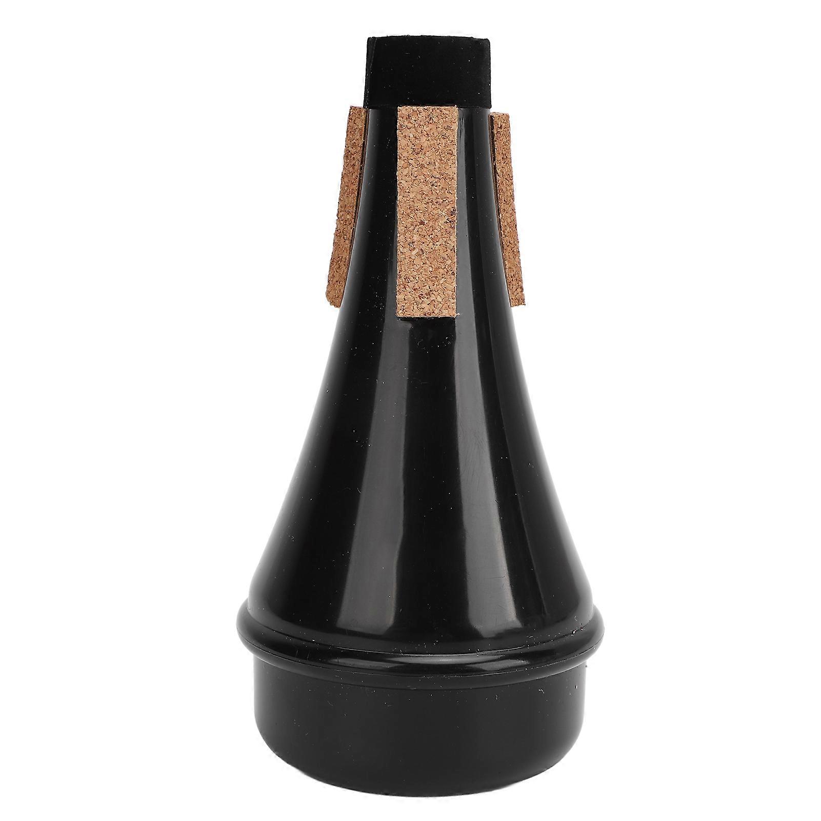 Trumpet Practice Mute Noise Reduction Silencer Dampener ABS Material Trumpet Muffler for Kids Beginners Black