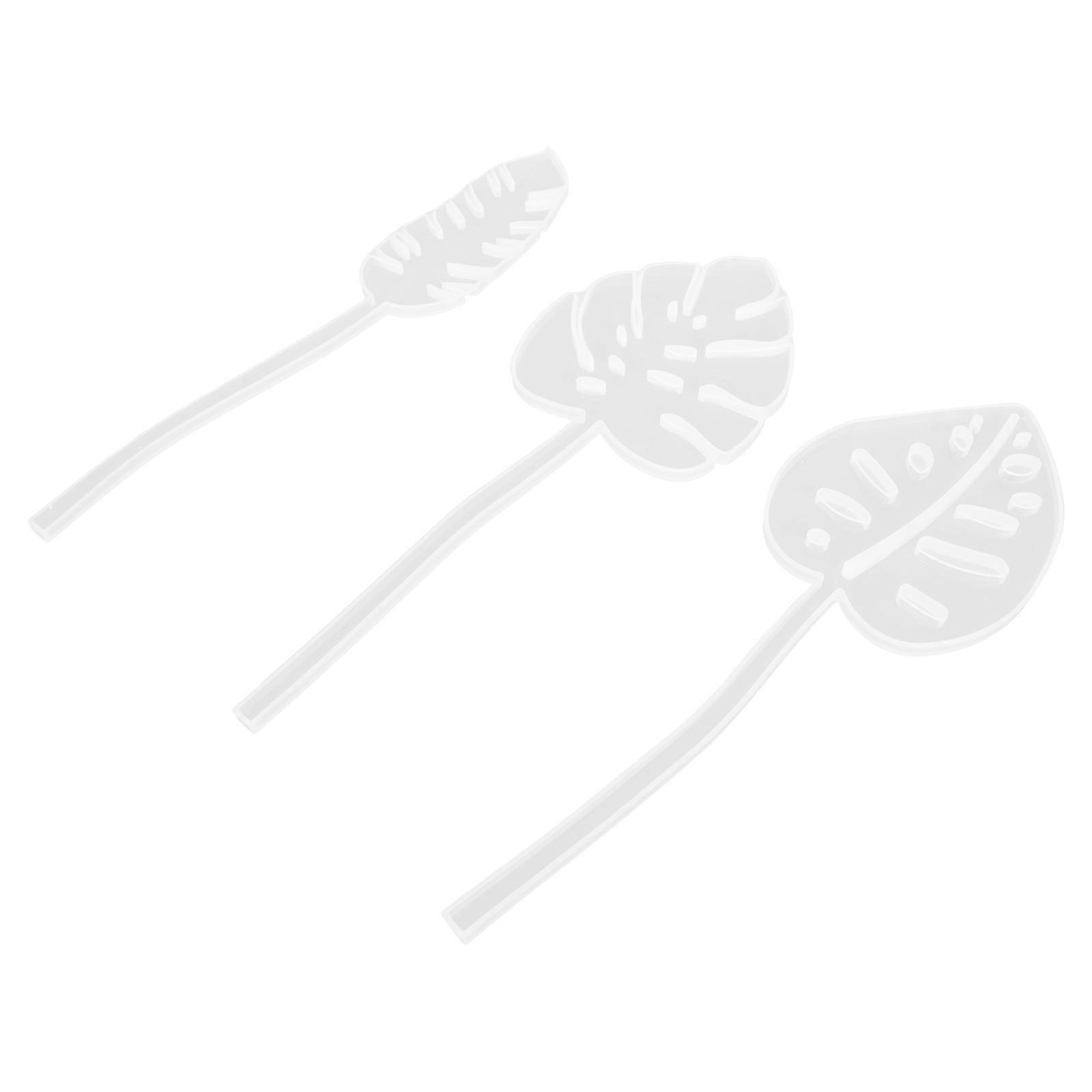 DIY Craft Silicone Molds Shaped Like Leaf Suitable For Craft Enthusiasts Featuring Easy Use Function 3Pcs