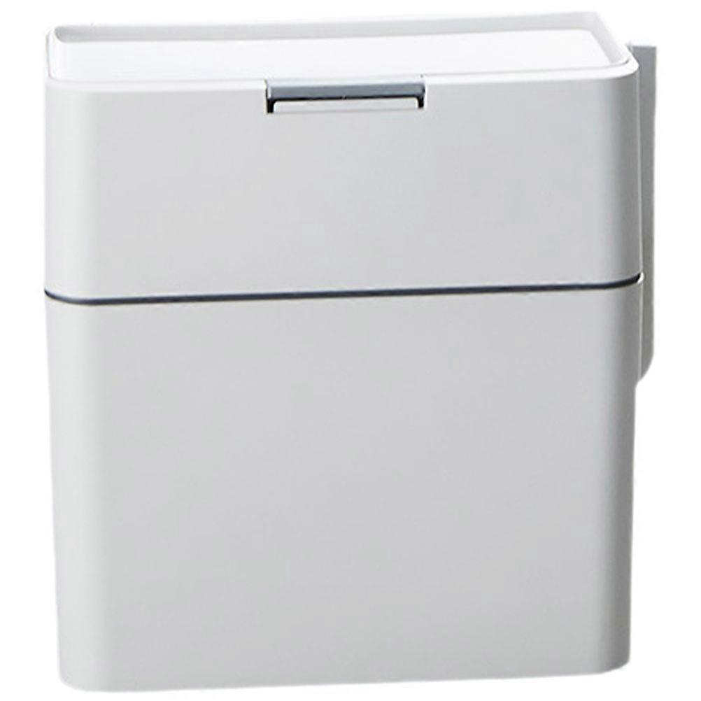 Garbage Container Bin Bathroom Toilet Trash Can Rubbish Bin with Toilet Brush