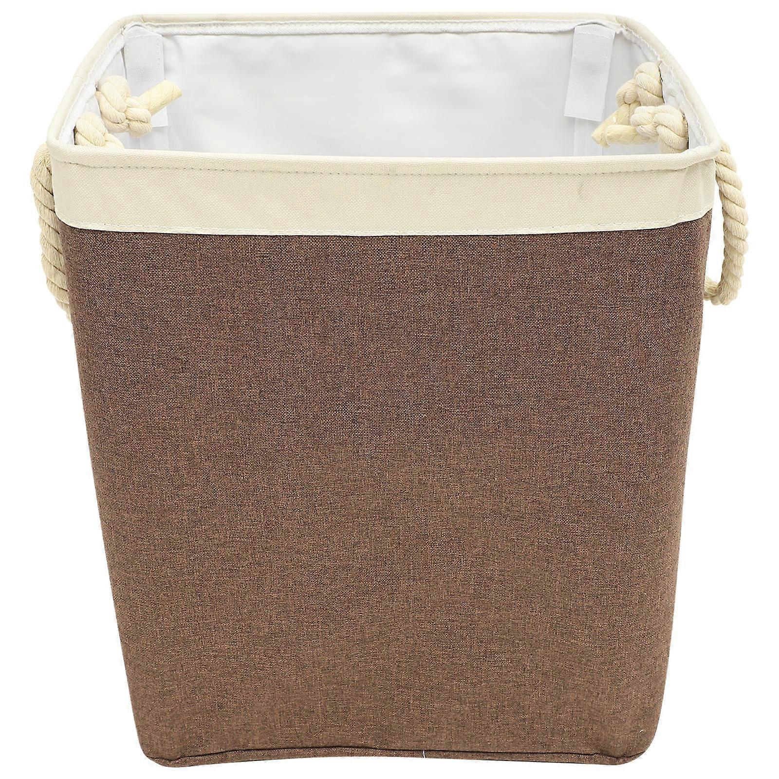 Sturdy Laundry Hamper With Handles Cationic Fabric Travel 41X31X50CM Clothes Storage 1Pack