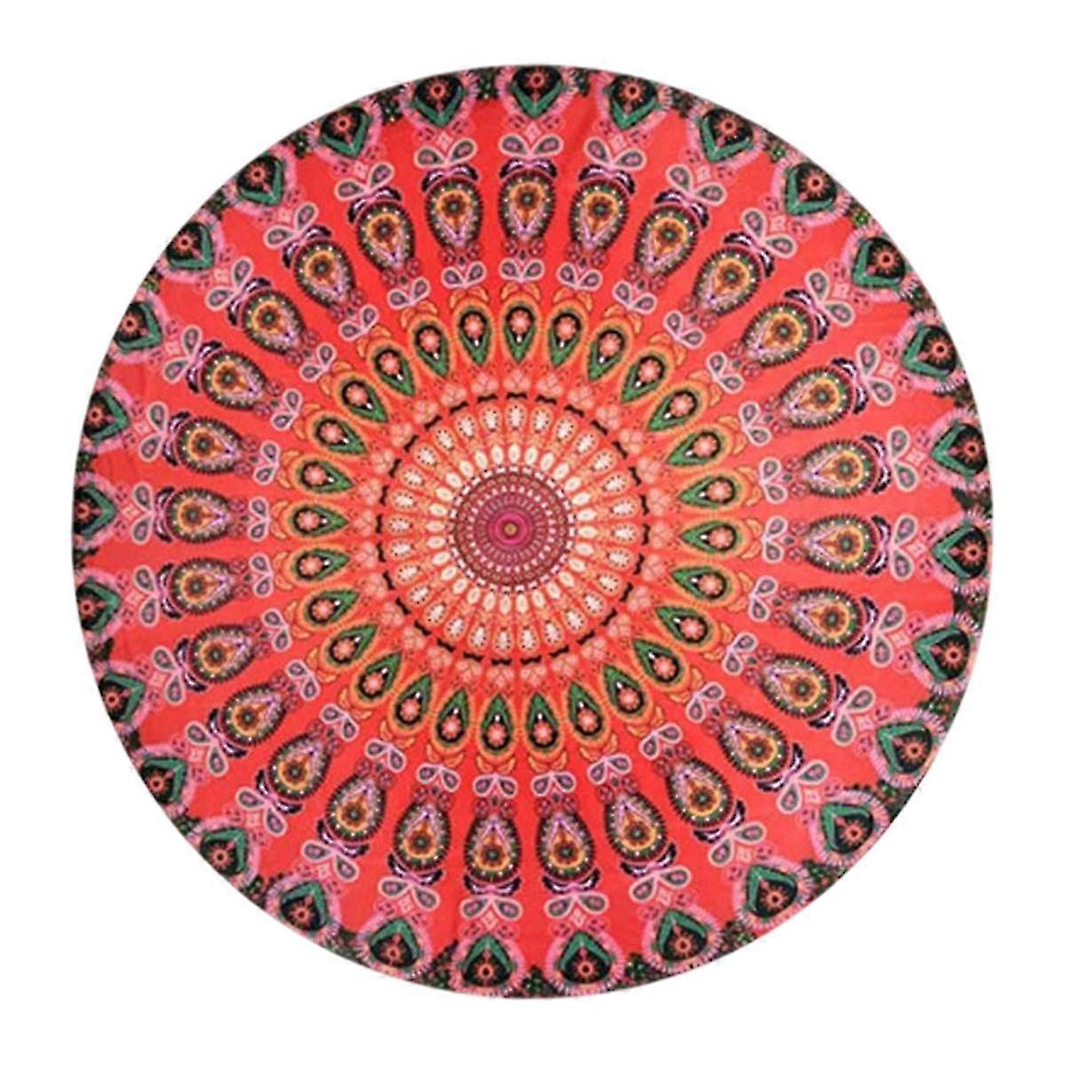 2025 Round Beach Throw Tapestry Printing Picnic Mat Beach Blanket Tapestry