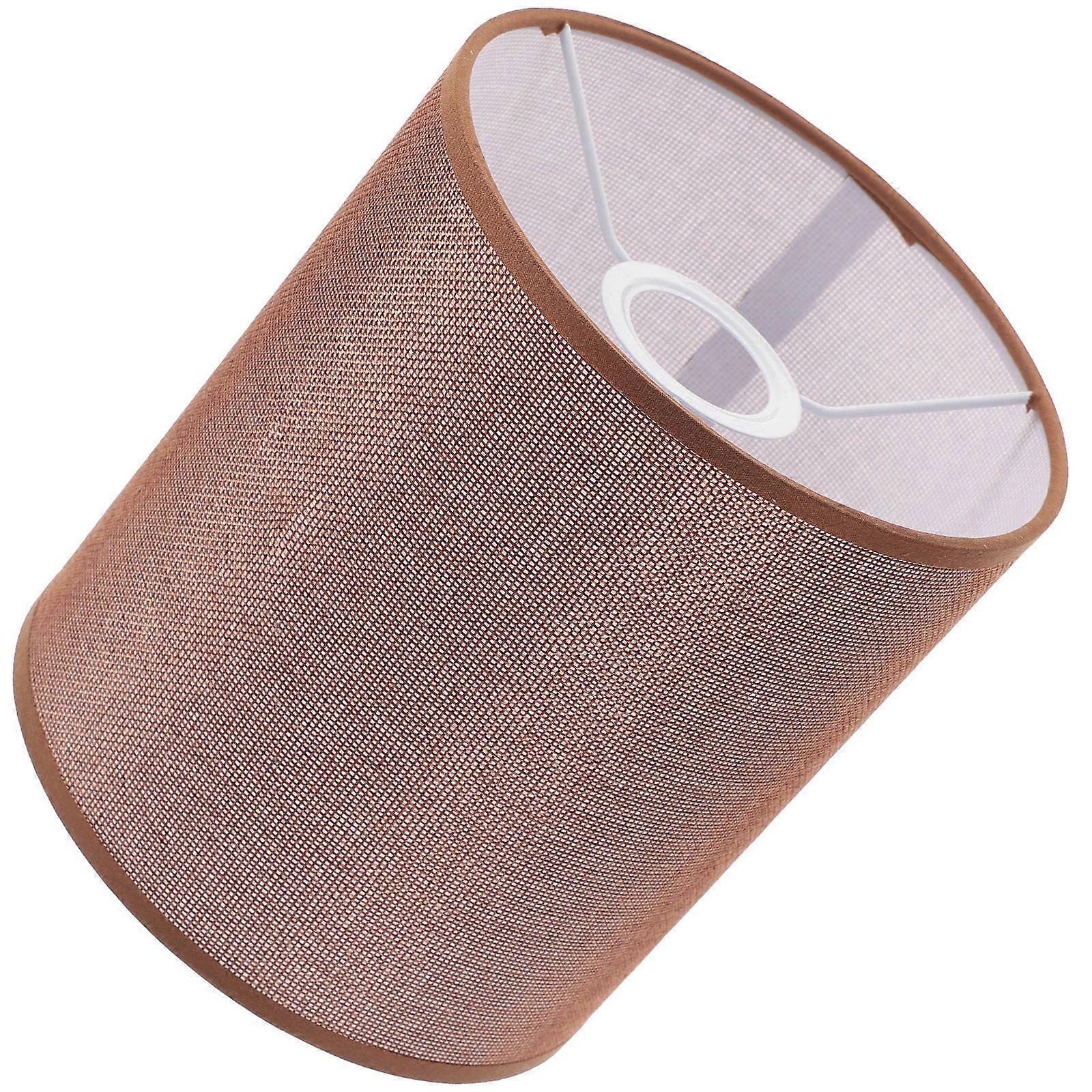 Dark Red Linen Lamp Shade For Homeowners And Hotel Owners Round Light Diffusion 1Set
