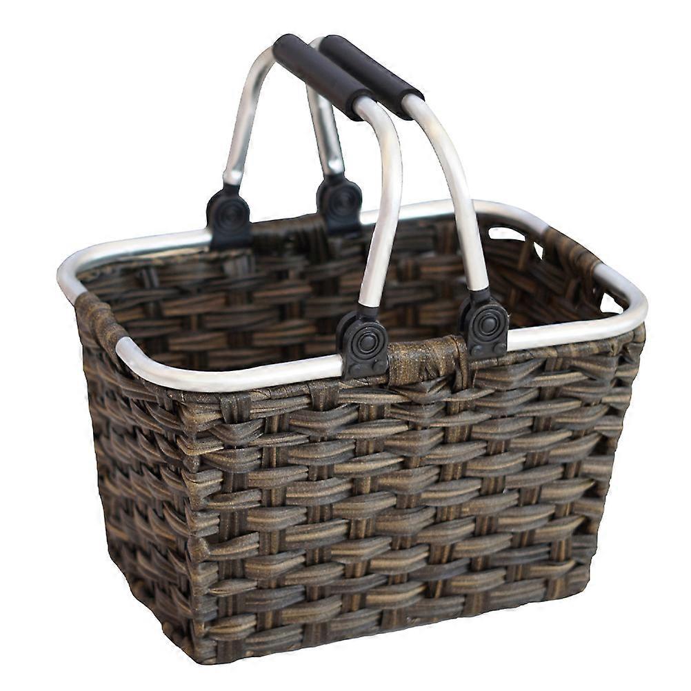 Practical Woven Basket For Kitchen Storage 36X26X25CM Coffee Size 1Pc