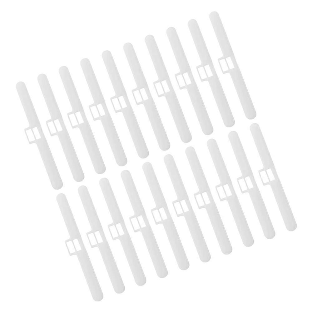 White Plastic Vertical Blind Slat Hangers for Curtain Easy to Use and 20 Pieces