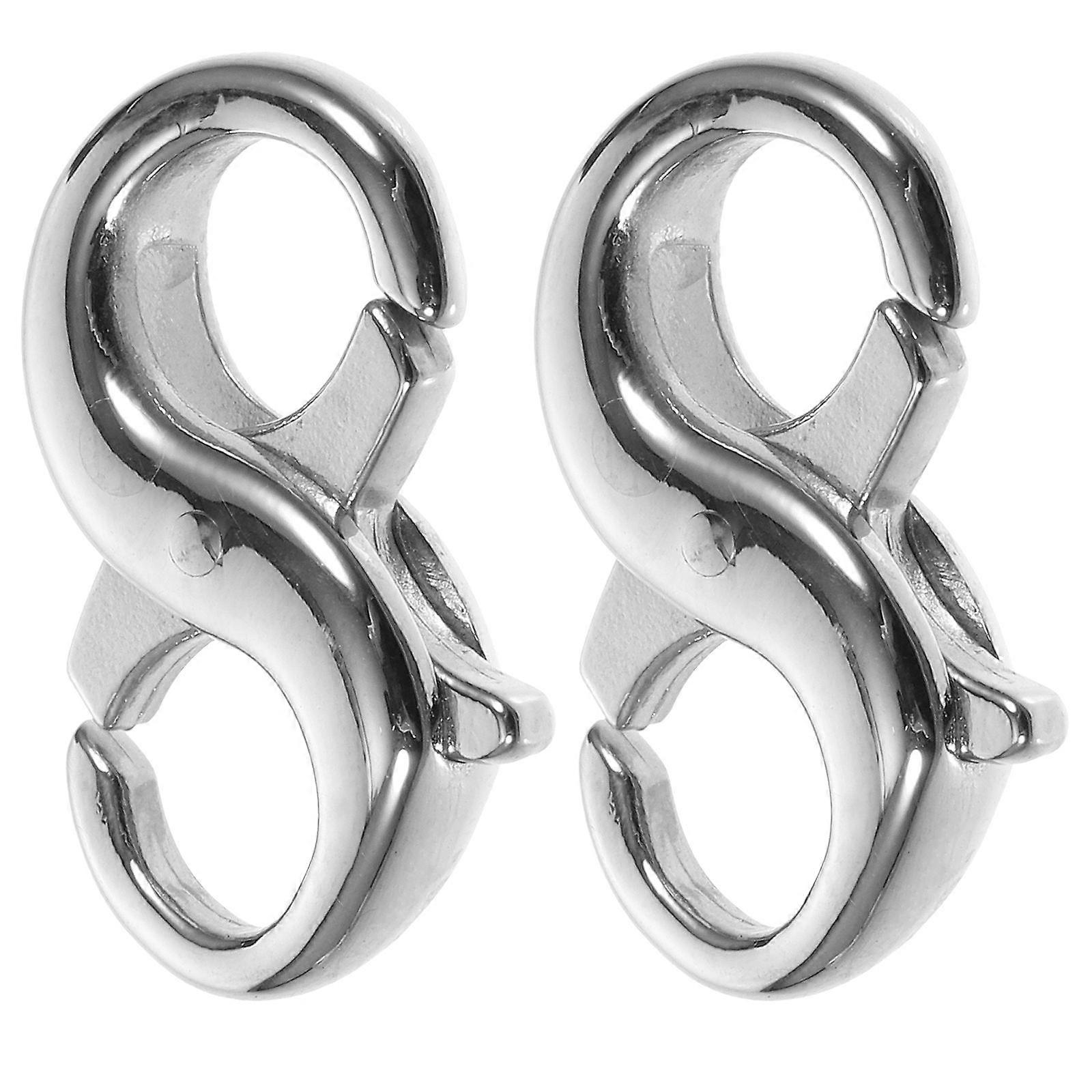 Durable Titanium Steel Double Ended Lobster Clasps for DIY Jewelry Making – Compact Lightweight Connectors for Necklaces, Anklets, and Pendants