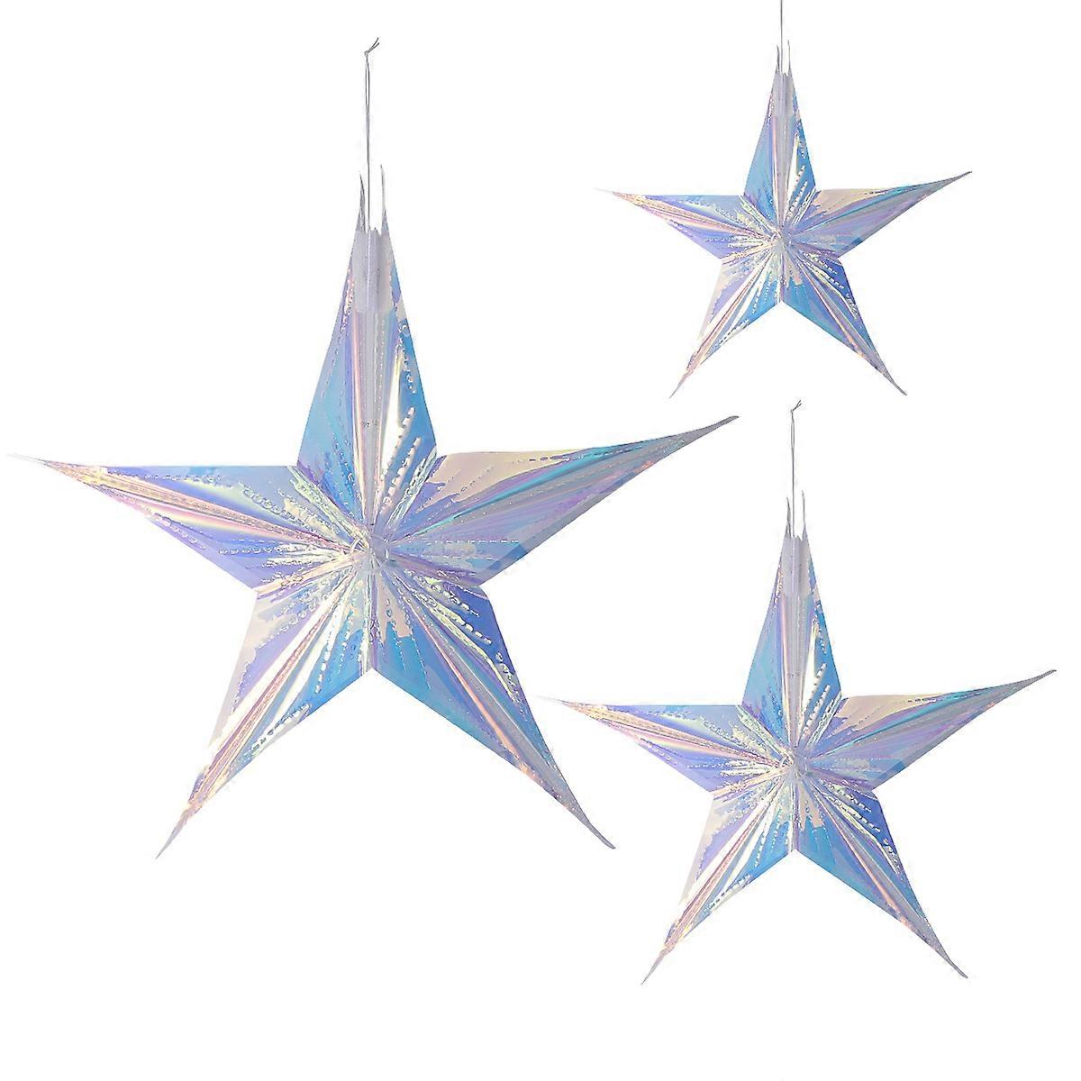 Versatile Star Hanging Embellishments for Festivities, Made of