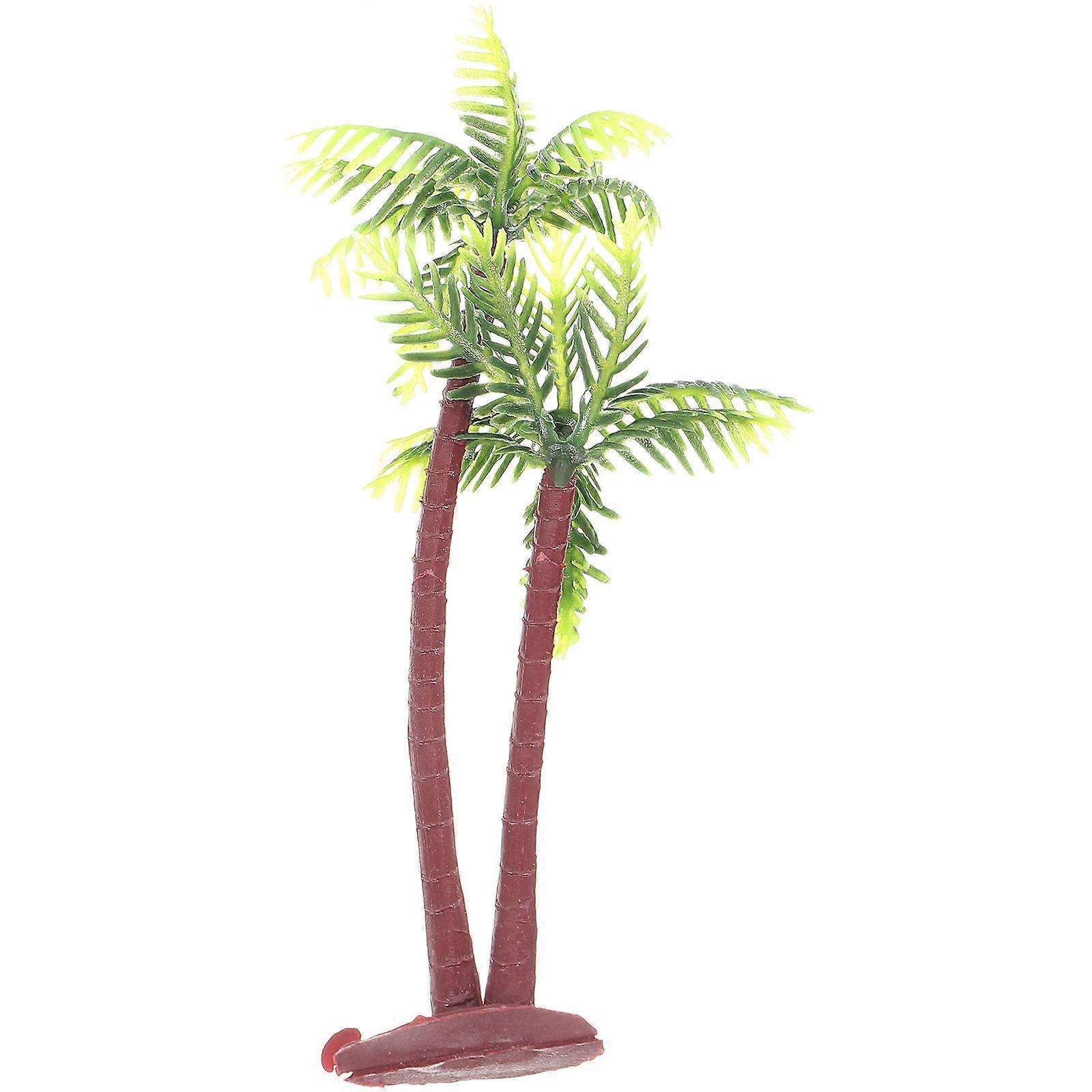 Plastic Coconut Palm Tree Miniature Craft for Miniature Garden