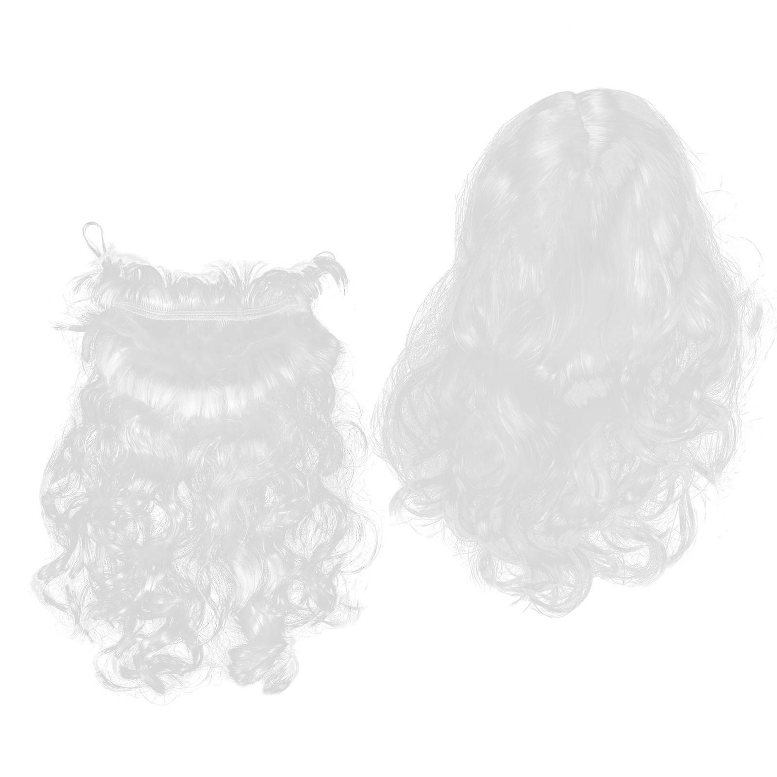 Santa Wig Set for Themed Parties and Carnival Celebrations