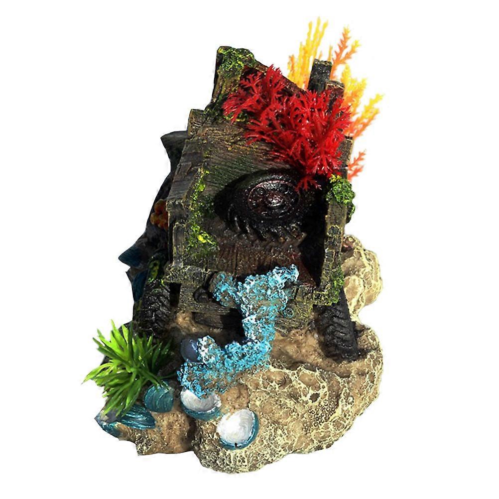Decorative Aquarium Item, Resin Fish Tank Ornament for Natural Atmosphere, Versatile