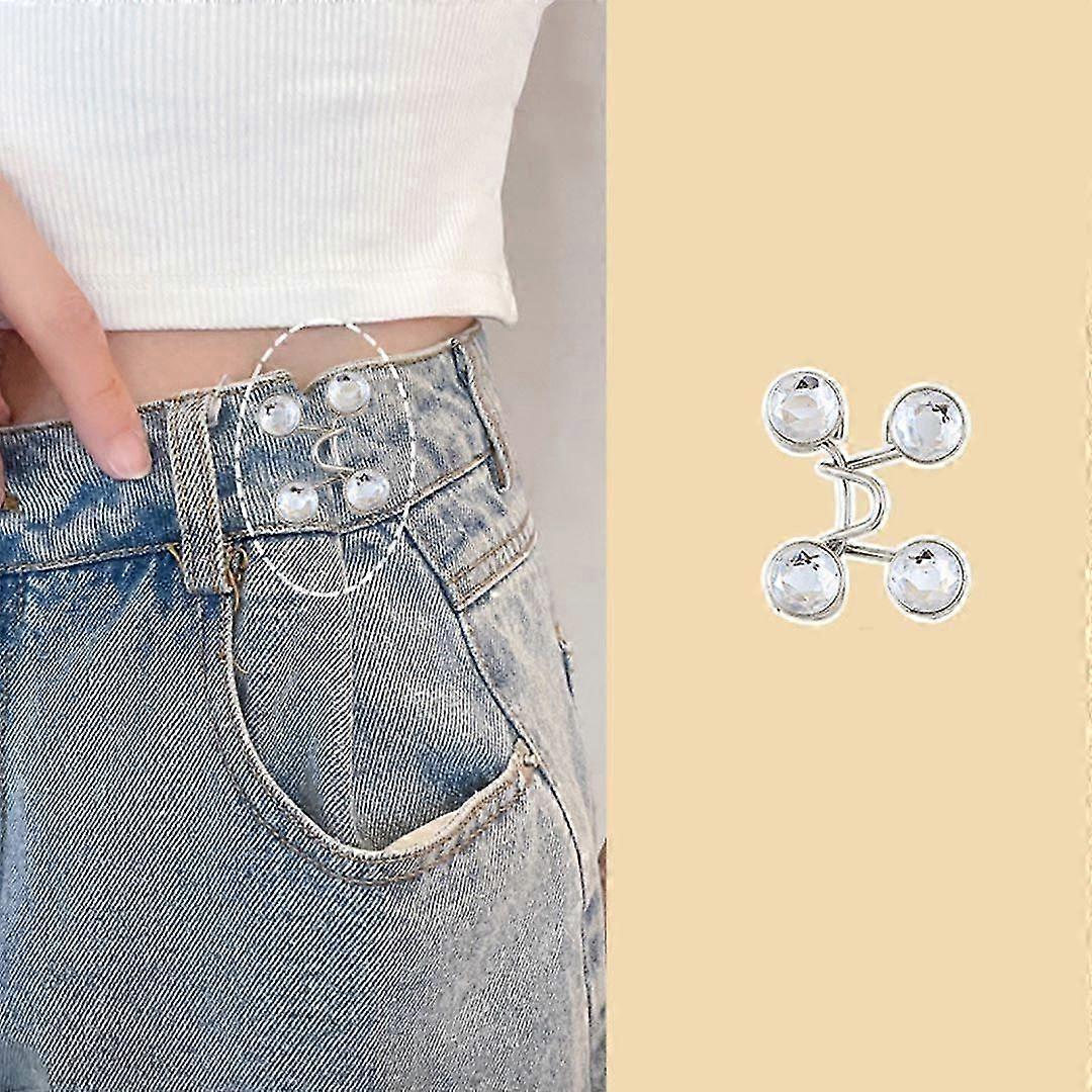 3PCS Jean Button Pins, Adjustable Jean Button, Detachable Jean Button Pin, No Sewing Required