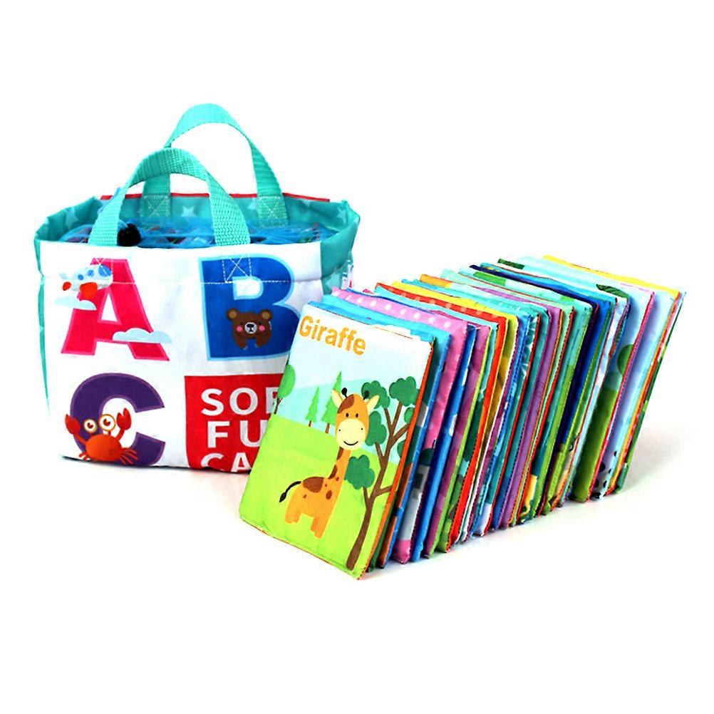 26-Piece Soft ABC Learning Cards with Fabric Pouch for Toddlers