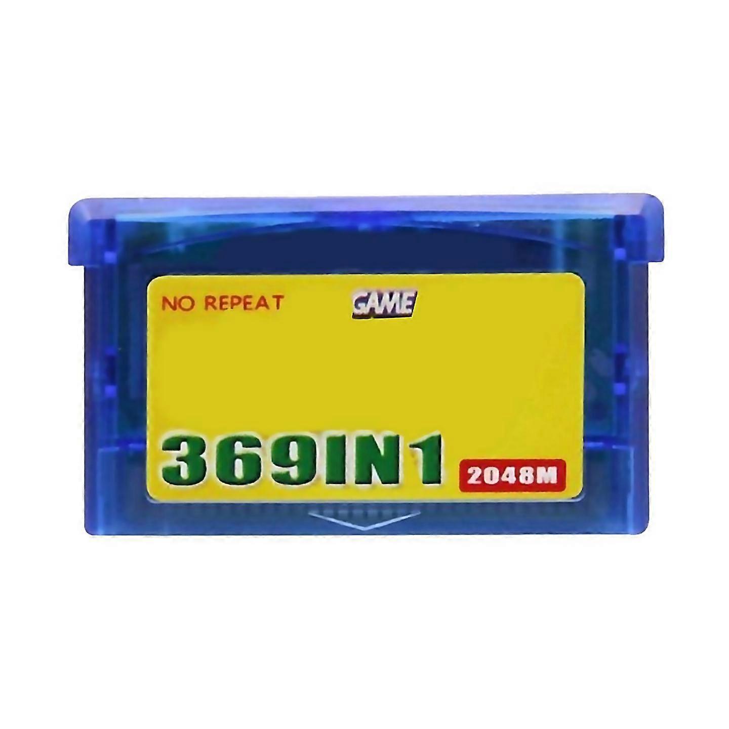 369in1 Game For Advance Video Game Console Card English Combined Card