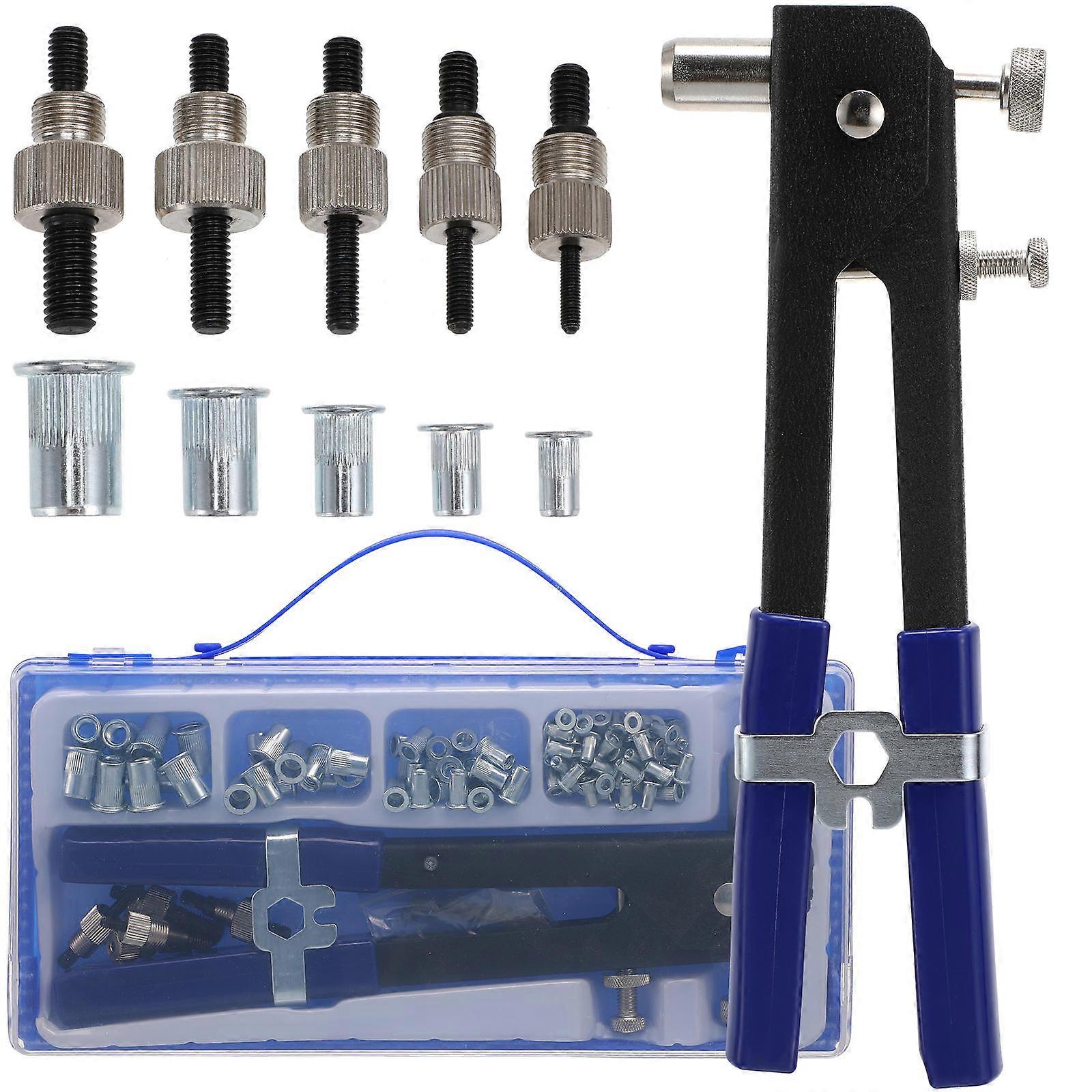 Rivet Setting Tool Manual Hand Riveter For Handyman Easy Storage 1 Set