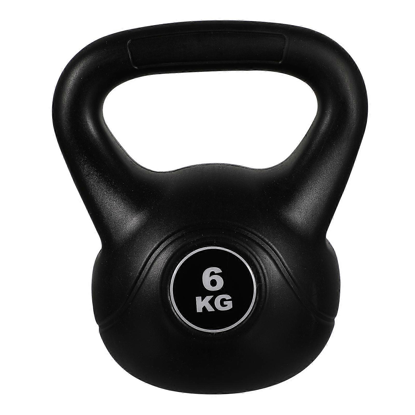 Solid Color Kettle Bell 6Kg For Adults Home Exercise Perfect For Strength Training And Compact Portable Workouts 1Pcs