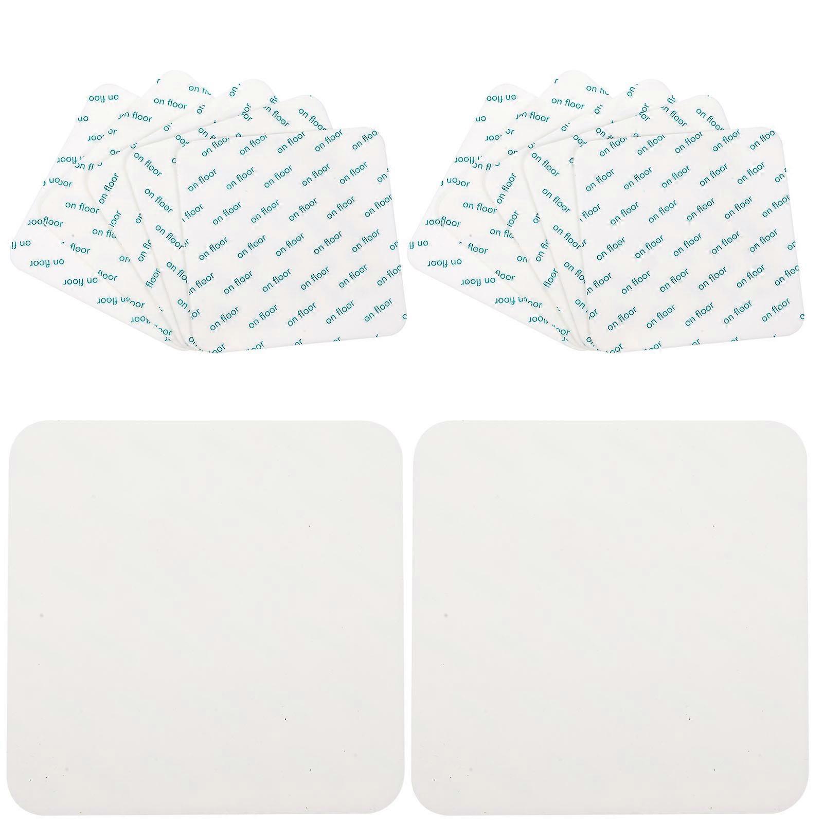 Rug Non-slip Stickers with Removable Glue for Home Use White 12pcs
