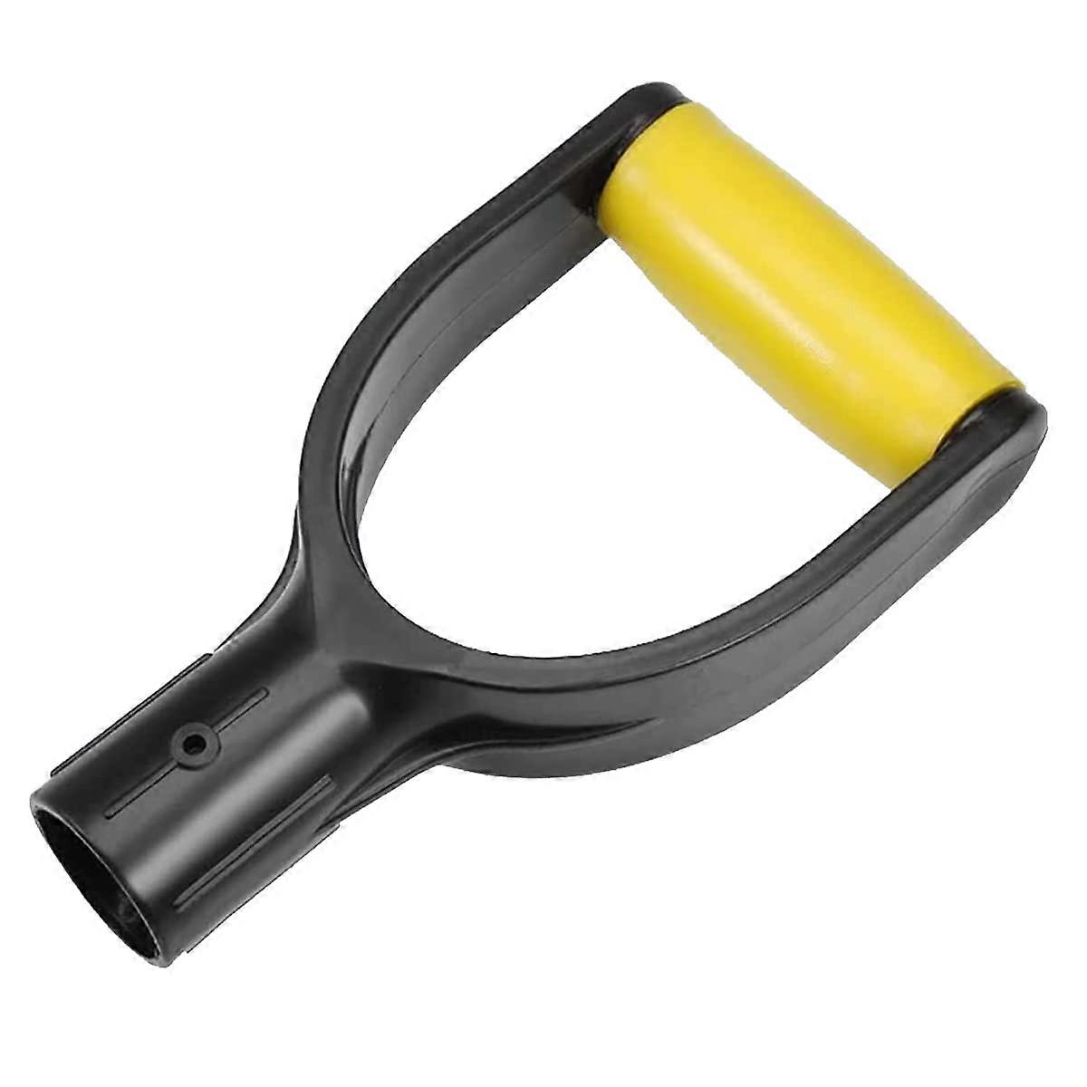 Plastic Spade Handle Shovel D 32mm Inner Diameter, Snow Shovel Handle, Yellow, For Digging