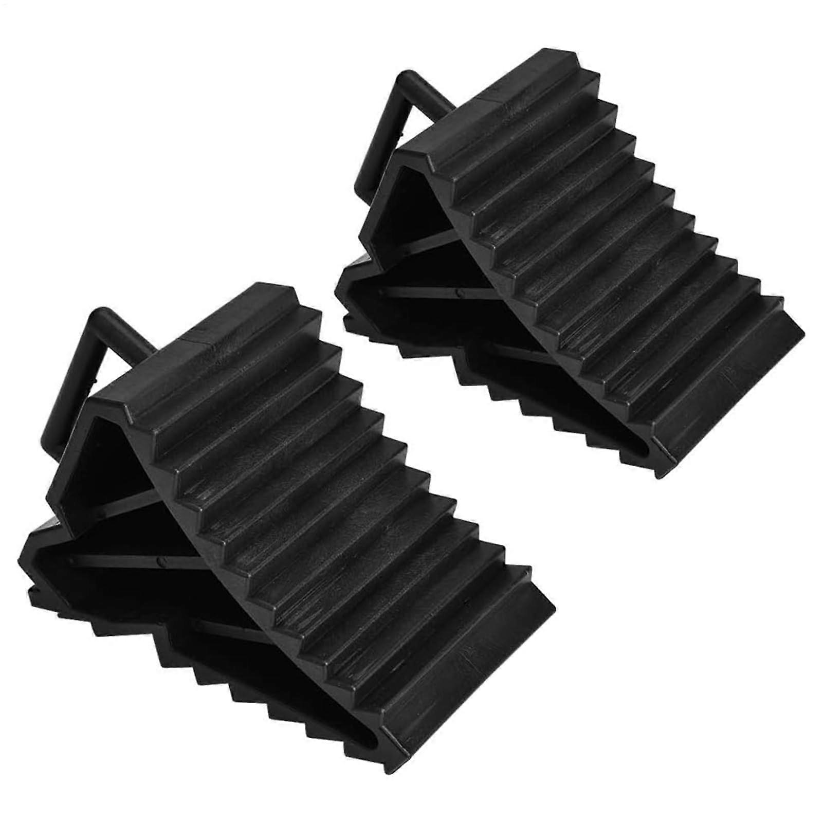 Car Wheel Chocks Non-Slip Portable Wheel Chocks With Grip For Fixing In Place