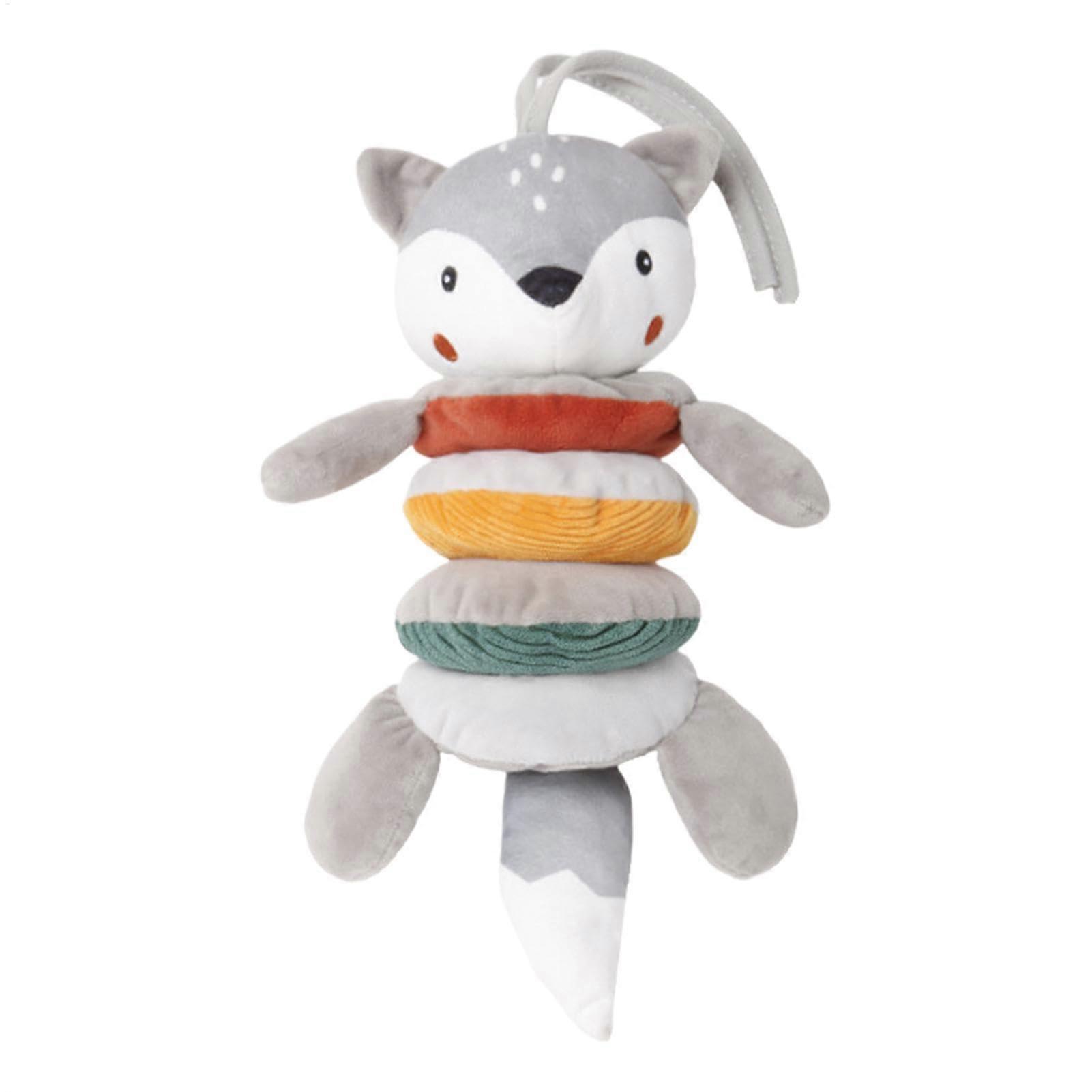 Spieluhr Plance Baby Bed Mobile - Colorful Handbell Puppet Toy for Newborns, Soft Plush Cartoon Design