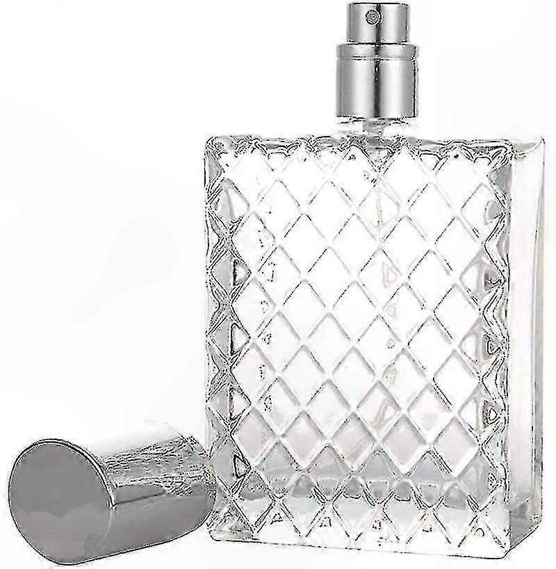 Refillable Glass Spray Bottle for Perfume, 100ml Clear Atomizer Container