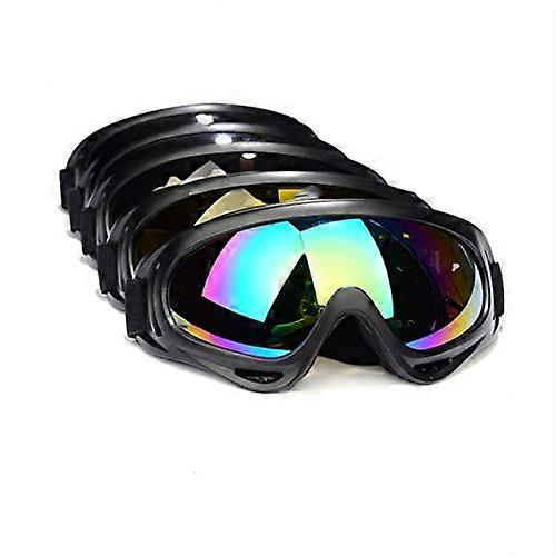 Motorcycle Goggles, Adjustable, Non-Slip Foam Padding, Comfortable Fit, Random Color, 1 Piece