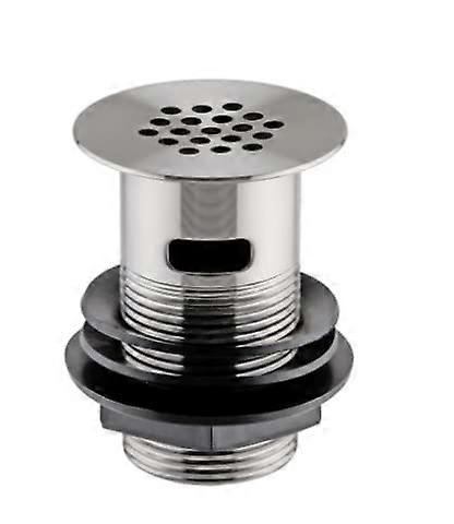 ® Flat Grid 19 Hole Brass Sink Drain with Overflow Slotted 32mm