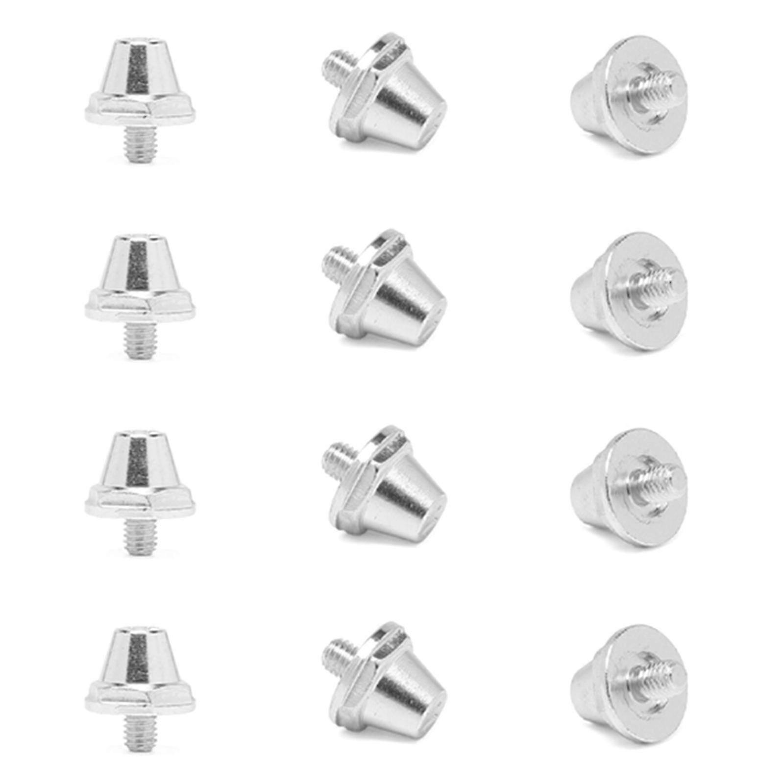 12db/szett futballmeccs Csizmaszegecsek felnőtteknek Fiú Lány Gyerekcipő csere Biztonsági Alumínium Ezüst 13