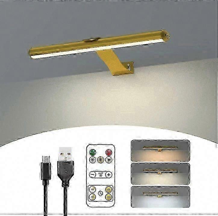 Rechargeable Wireless Picture Light with Remote, 300LM Magnetic Wall Light for Art Display, 3 Modes