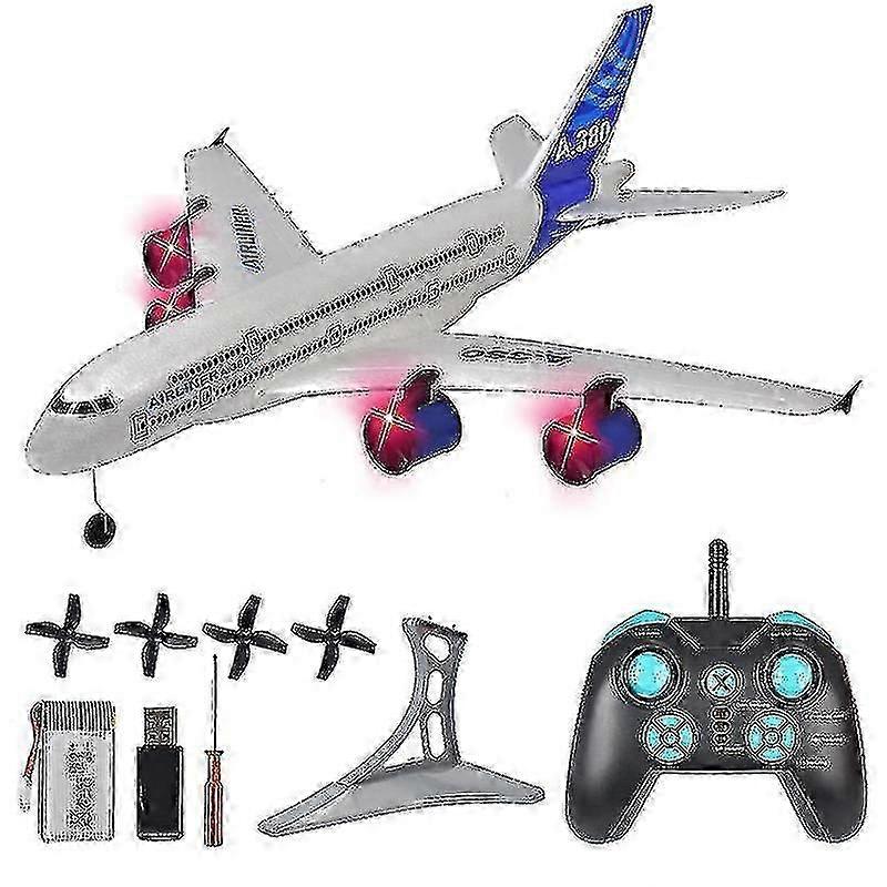 An A380 RC airplane and a B747 plane model, a 3-channel, 2.4G remote control RTF toy aircraft.