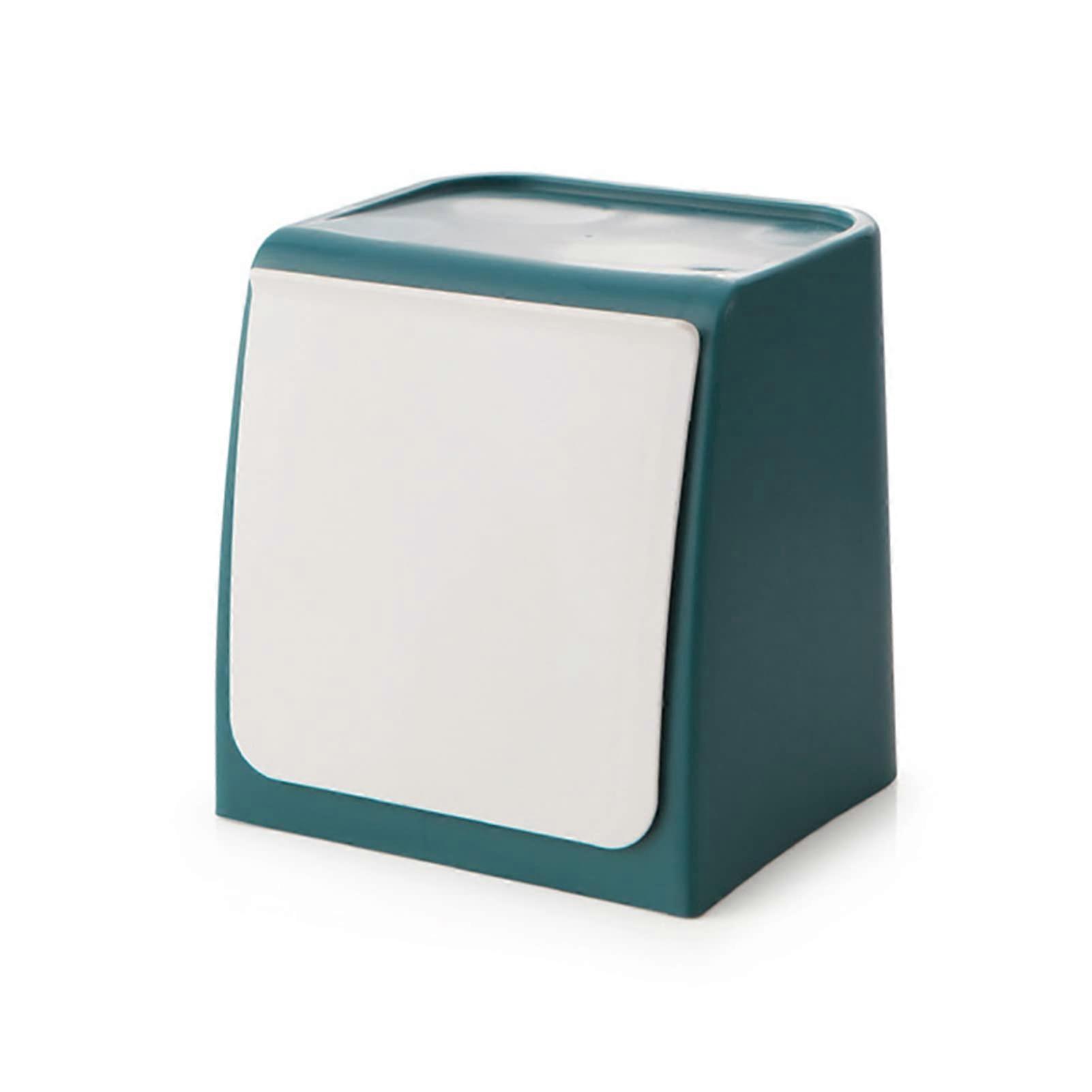 Wallmounted, nail automatic rebound trash can, blue