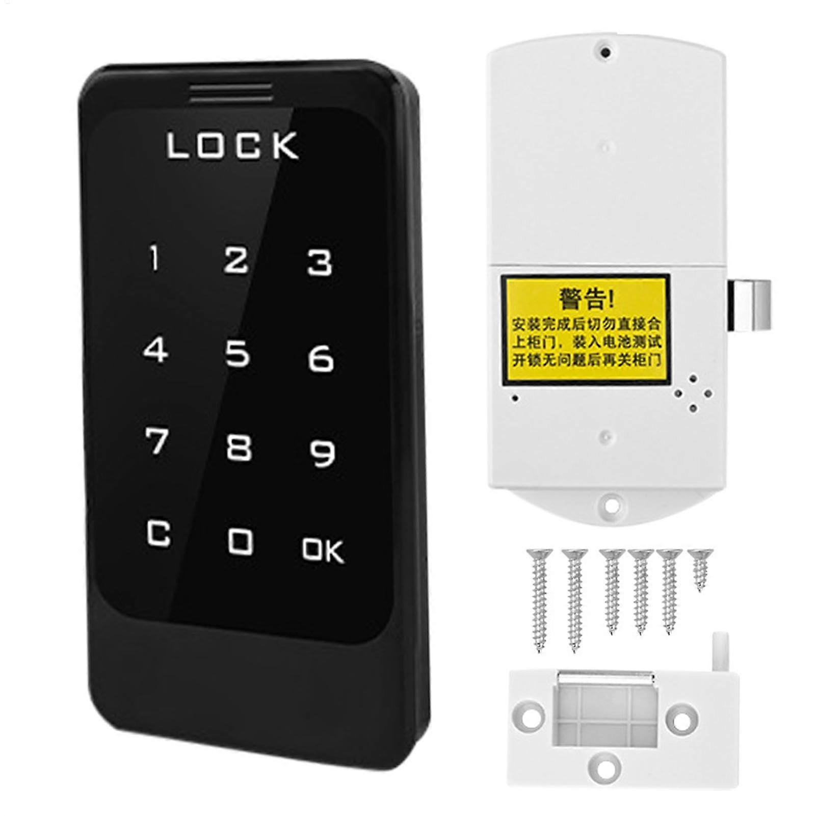 Digital touch keypad lock, electronic cabinet lock, child safety lock, keyless security lock for supermarkets, drawers, and gyms