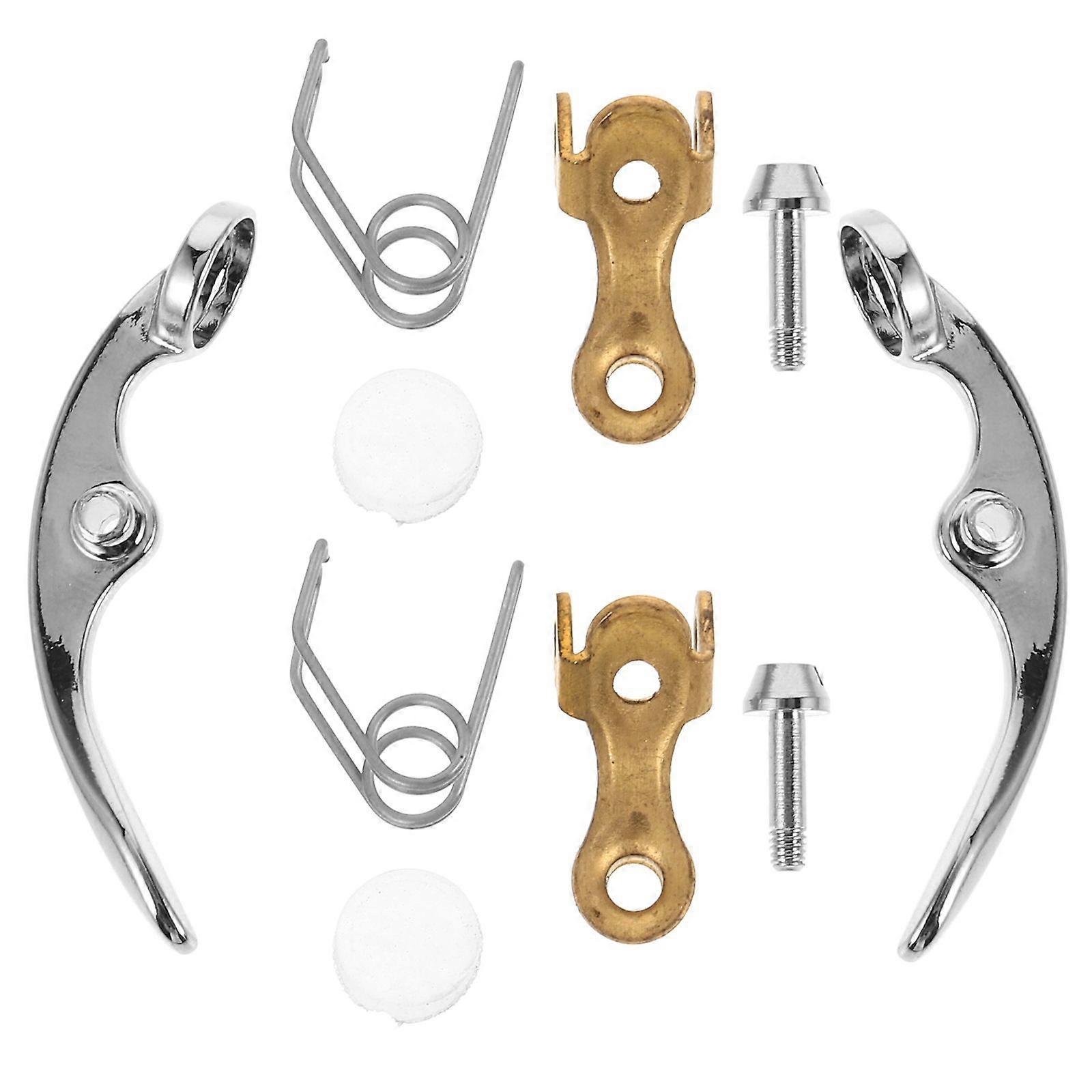 10PCS Trumpet Water Key Spit Valve Assembly Repair Set Trumpet Water Key with Spring Screw Wind Instruments Accessory