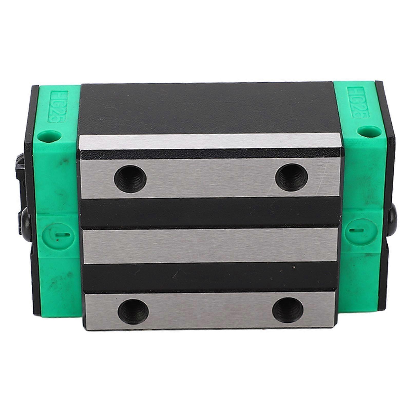 Steel linear motion slide block, smooth operation and locking.