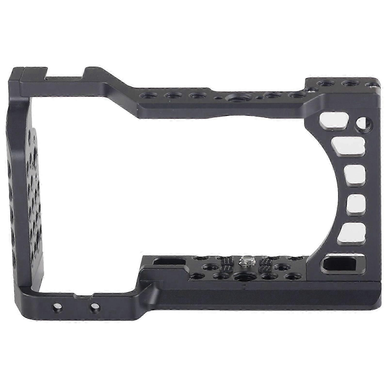 Aluminum Dslr Camera Cage Video Stabilizer For A6400 A6300 A6100 Cameras Metal Frame With Multiple Mounting Holes