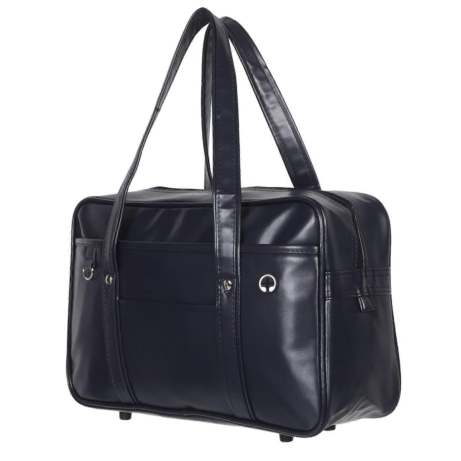 PU Uniform Bag with Carrying Straps – Single Shoulder or Handheld Tote with Pendant Hanging Ring for Daily and Outdoor Use