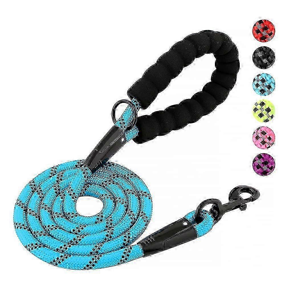Reflective Dog Leash for Small, Medium & Large Dogs - 5.5ft Comfortable & Safe Walking Lead