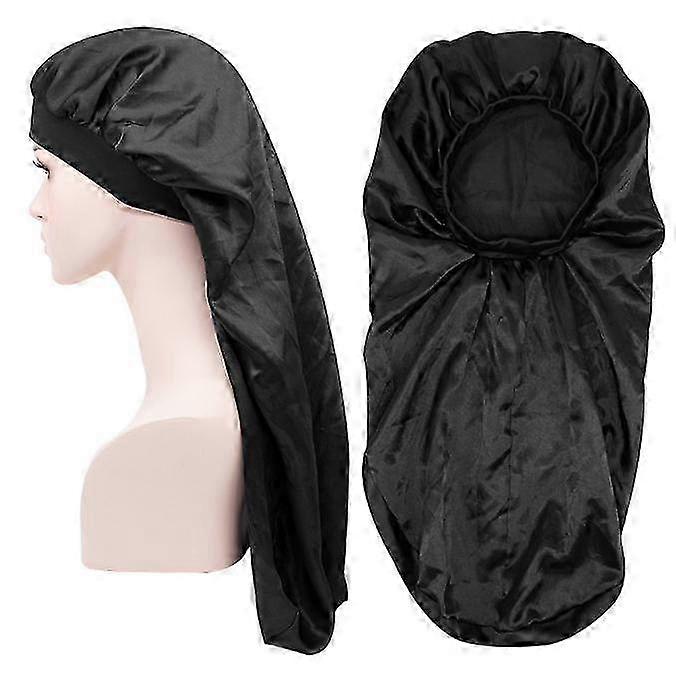 Soft Elastic Band Silky Sleeping Cap Big Bonnets