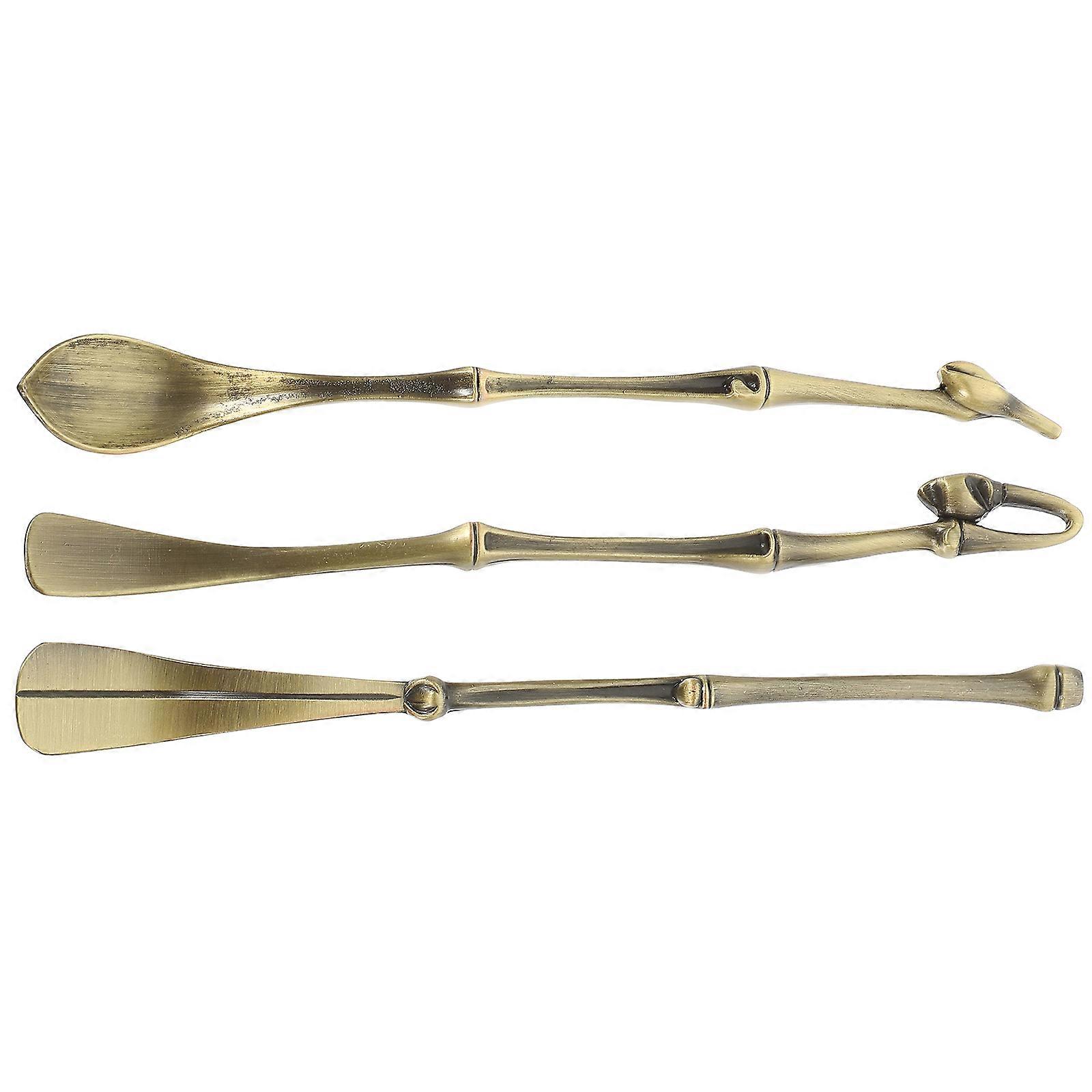 3pcs Copper Alloy Incense Tools Set for DIY Home Shop Multi Color