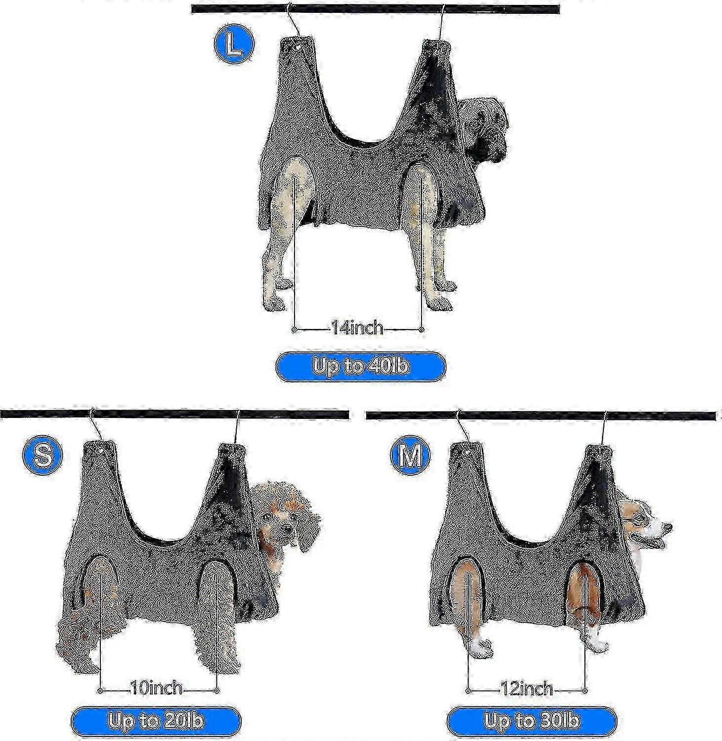 New and Improved Pet Grooming Set: 2-in-1 Trimming Hammock with Drying Towel Restraint Bag for Nail Care