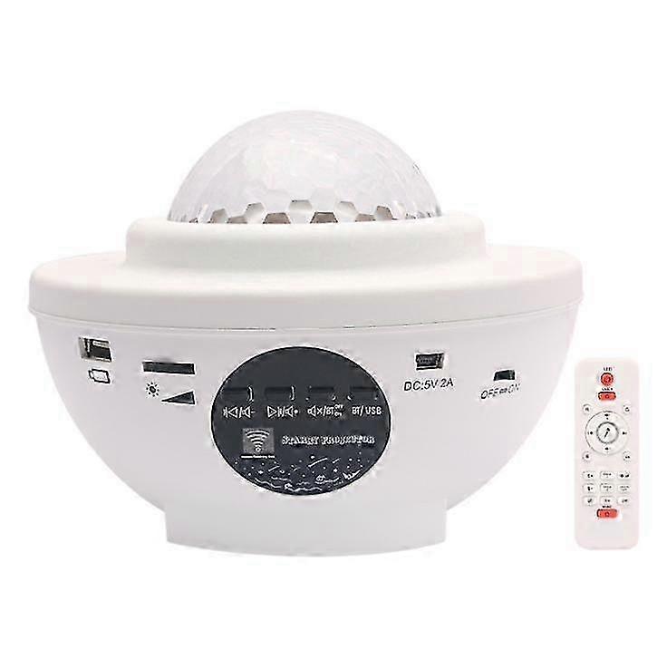 USB Night Light Bluetooth Music Projector Starry Sky Projection Light Starry Sky Rotating Starry Sky White Light