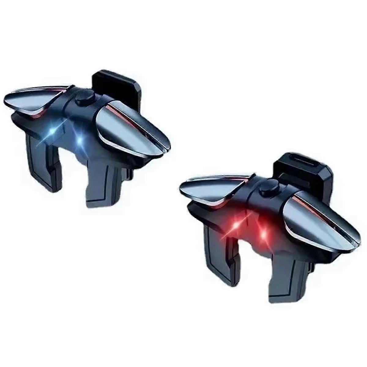 6 Finger Mobile Phone Alloy Pulse Auto Fire Game Trigger for Aim L1R1 Key Button for IOS Android Gam