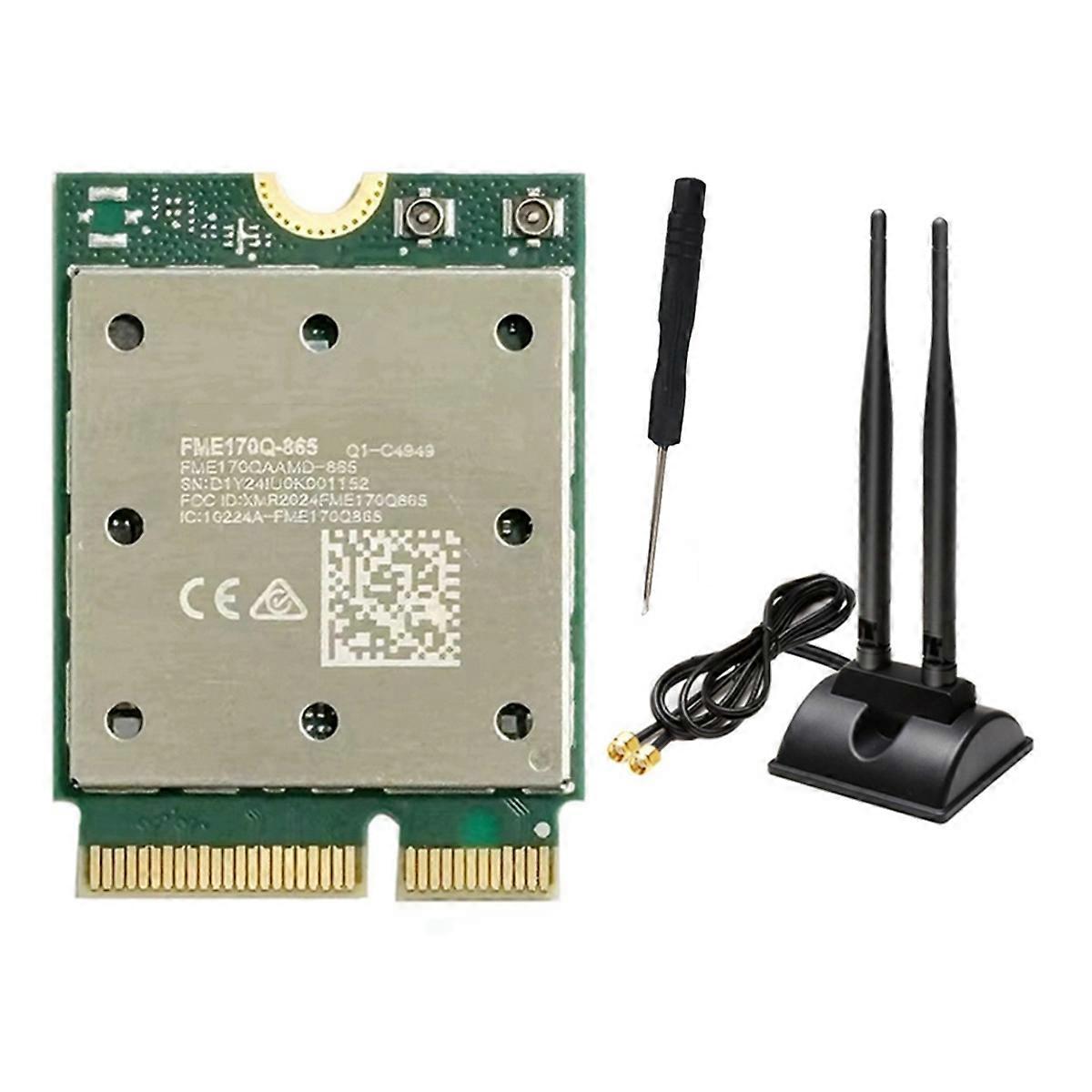 QCNCM865 WiFi7 Tri Band 2.4G/5G/6Ghz 5800M BT5.4 M.2 Adapter Win10/11