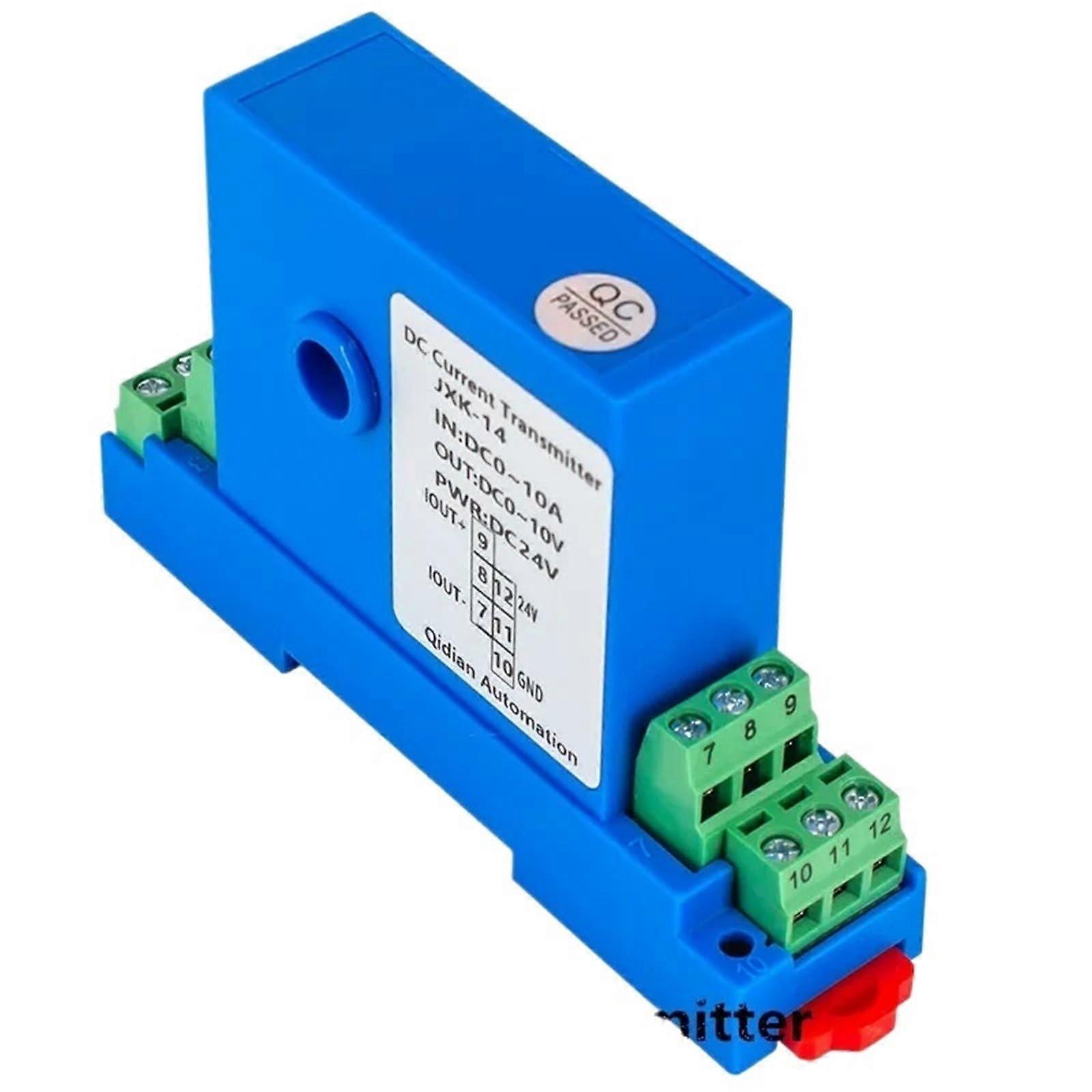 420mA 010V Output DC Current Sensor Transmitter 50A/100A/150A, Intelligent Signal Transducer 05A To 15V DC24V 15mm