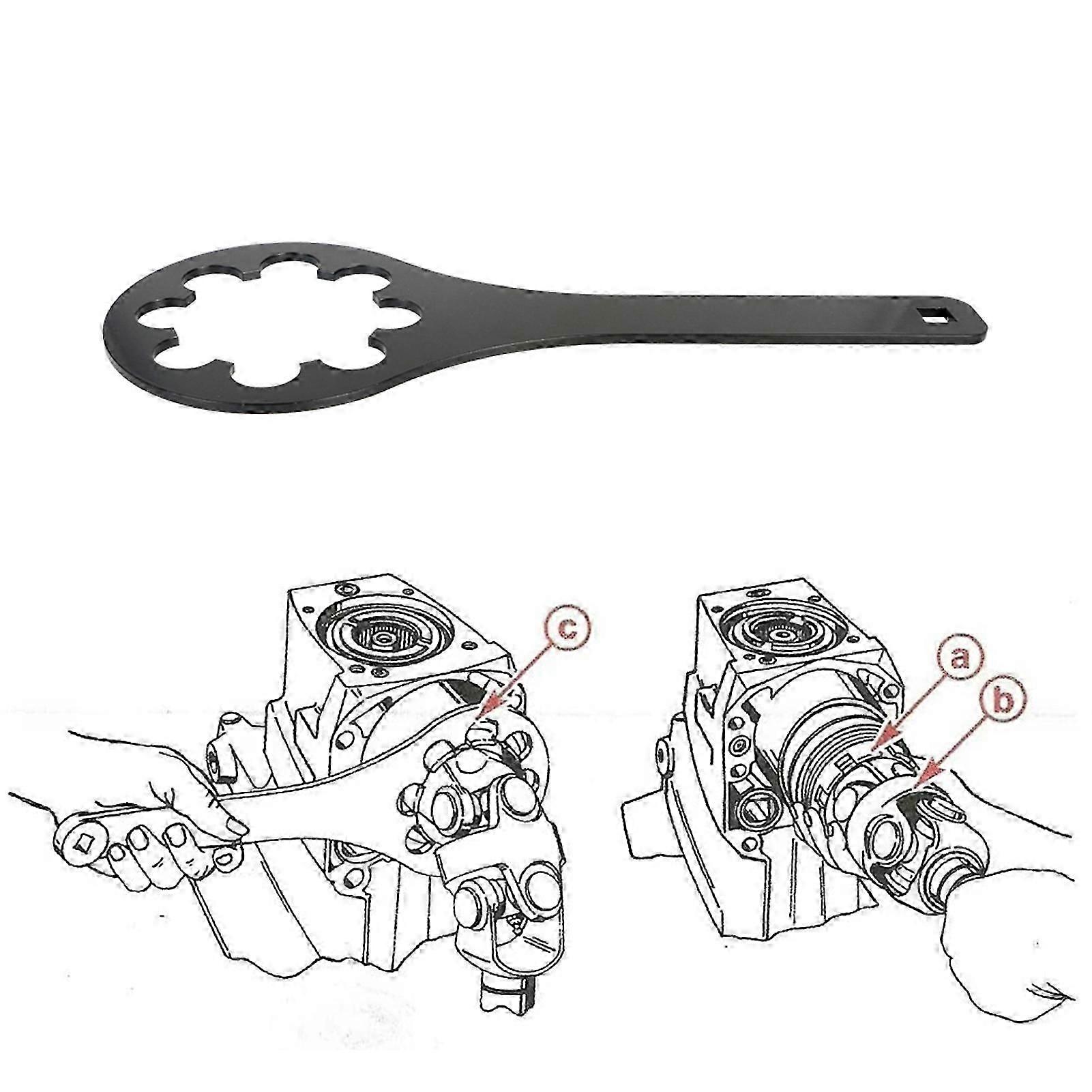 SpannerNutWrench SpannerNutWrenchtools ReplacementforMerCruiserAlphaOne 91-17256 91-36235 ReplacementforBravo SpannerNutWrenchReplacementforBravo
