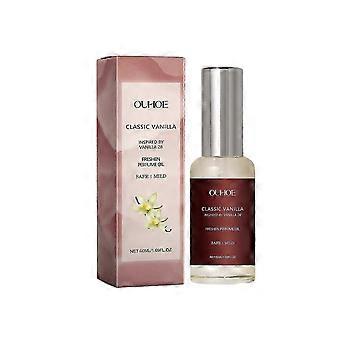Ouhoe Vanilla Perfume Oil Świeży i elegancki nadgarstek na szyję z tyłu ucha wydziela urok Carry-On Fragrance Spray