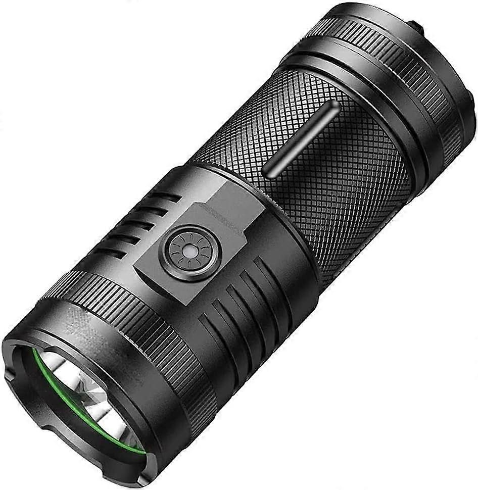 Rechargeable Flashlight, Super Bright Small Flashlight, Handheld Flashlight for Camping,Hiking(Black)
