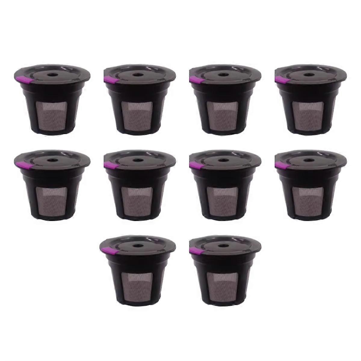 10Pcs Coffee Filters Reusable K Cups Coffee Filters K Cup Pod Coffee Filter for 1.0/2.0 Mini Plus Se