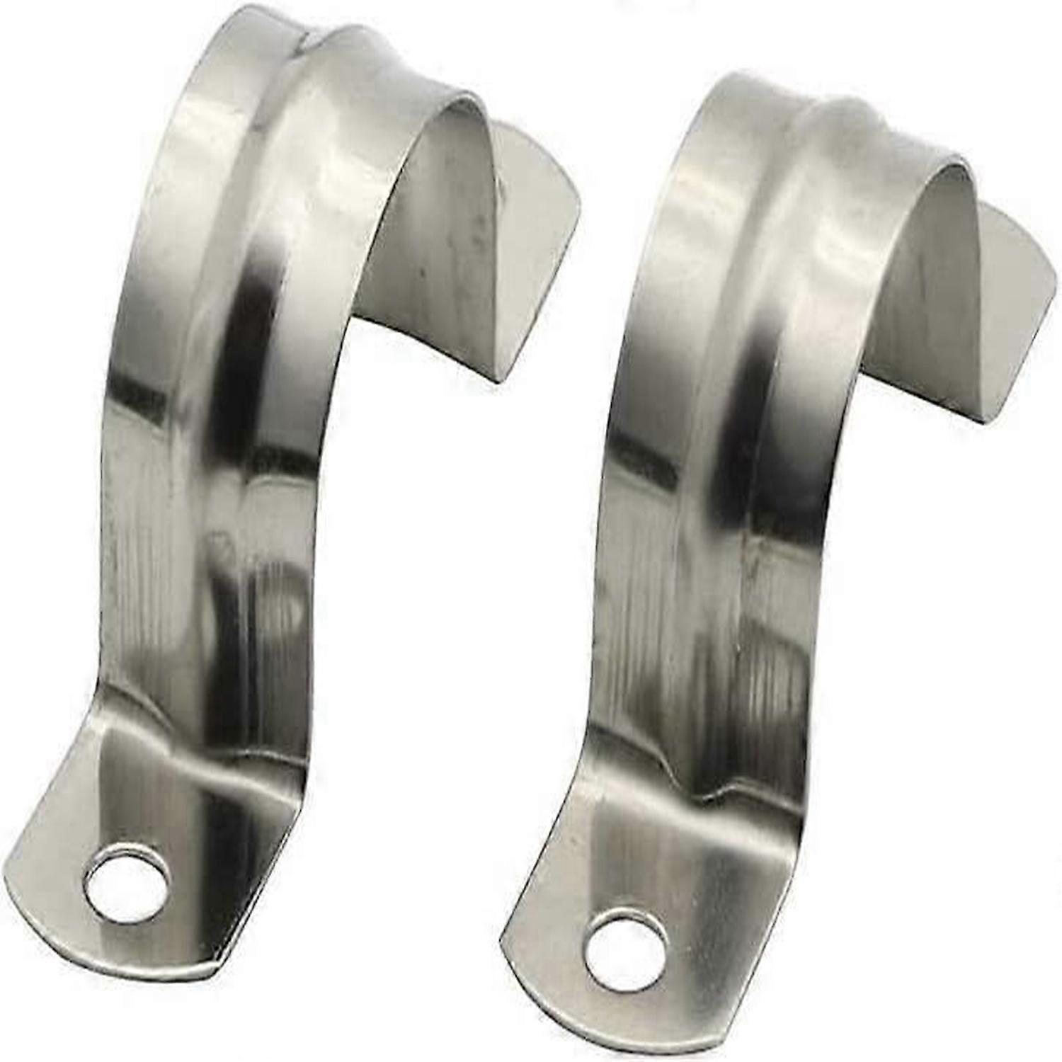 Pakke med 20 rustfritt stål 304 Pipe Clamp U-Type Pipe Clamp Clamp Tang Clutch Hoop20 mm