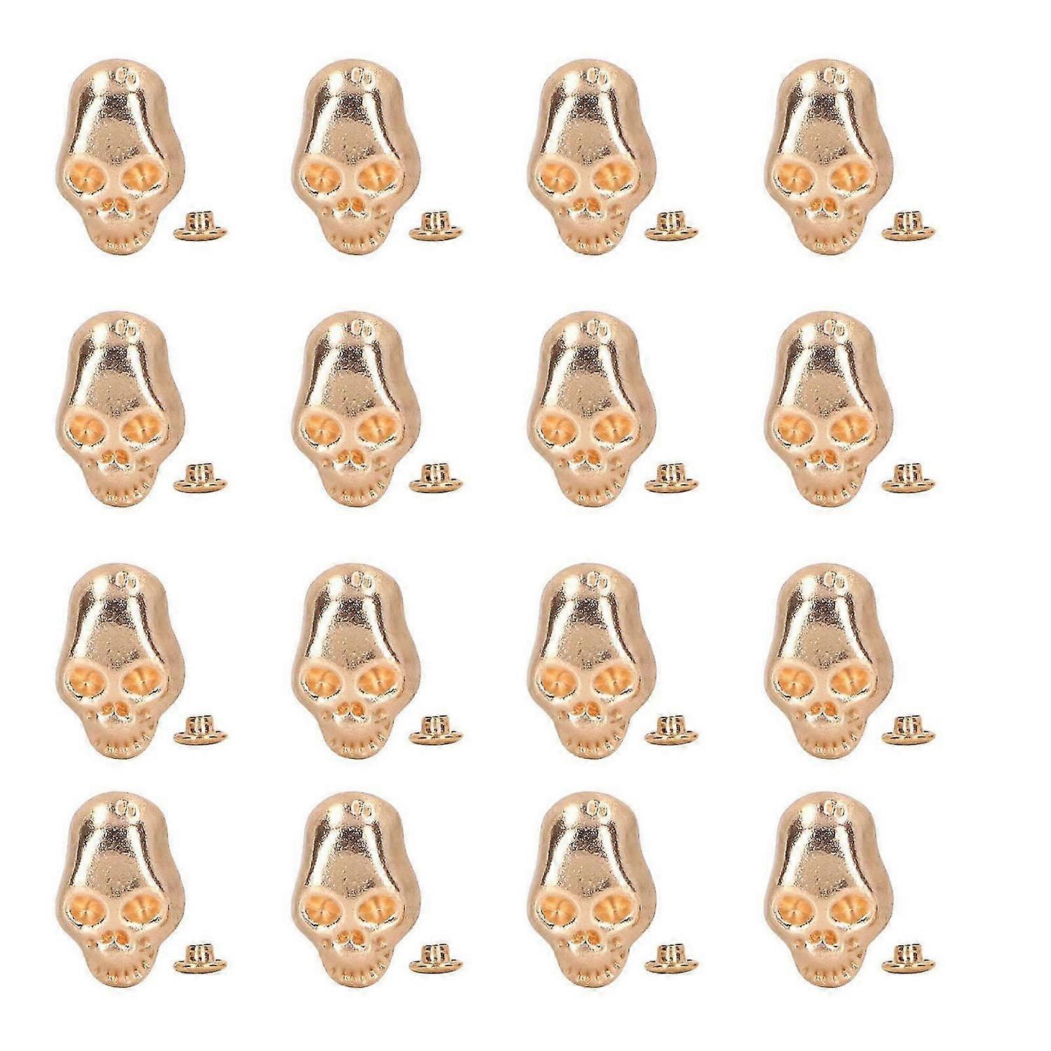 2025 Latest Model 150 Sets Skull Rivets Punk Style DIY Ghost Head Rivets